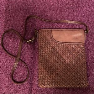 Brown Leather Crossbody Bag